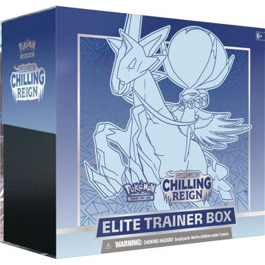 SWSH Chilling Reign Elite Trainer Box - Ice Rider Calyrex POKEMON CENTER (BLUE)