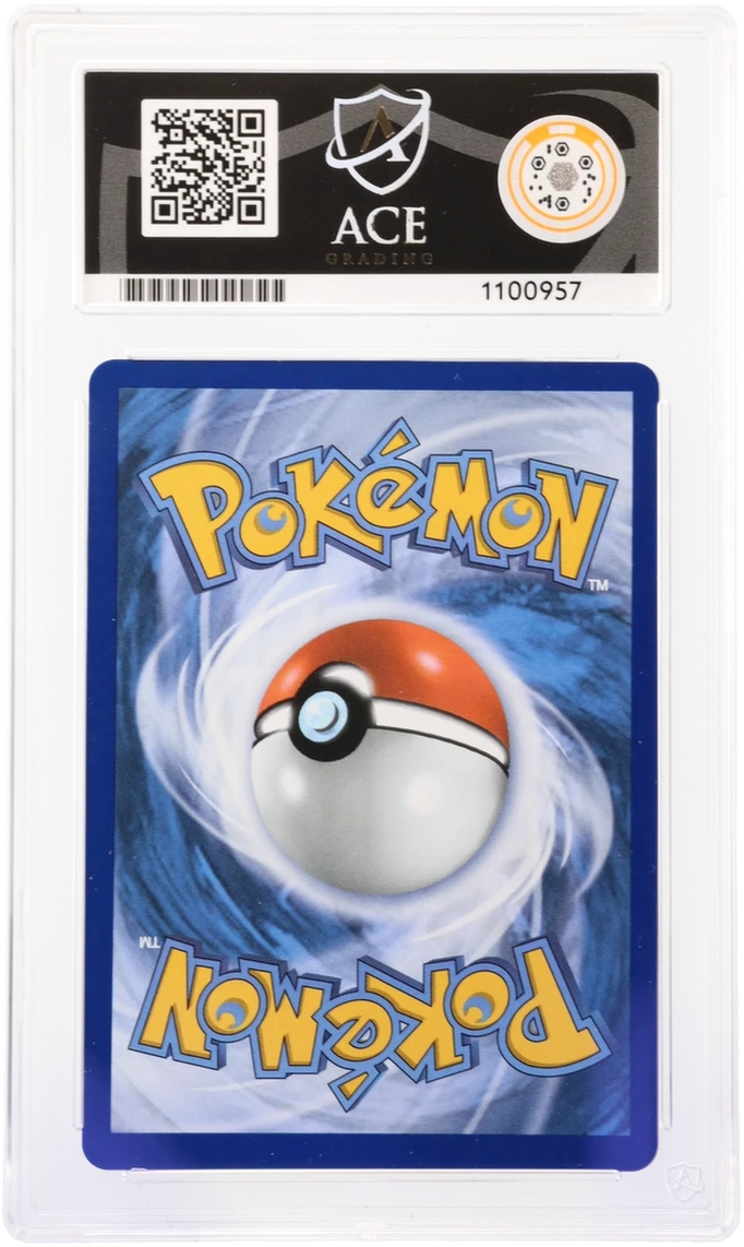 Pikachu ex ACE 10 certificate 1100957 back