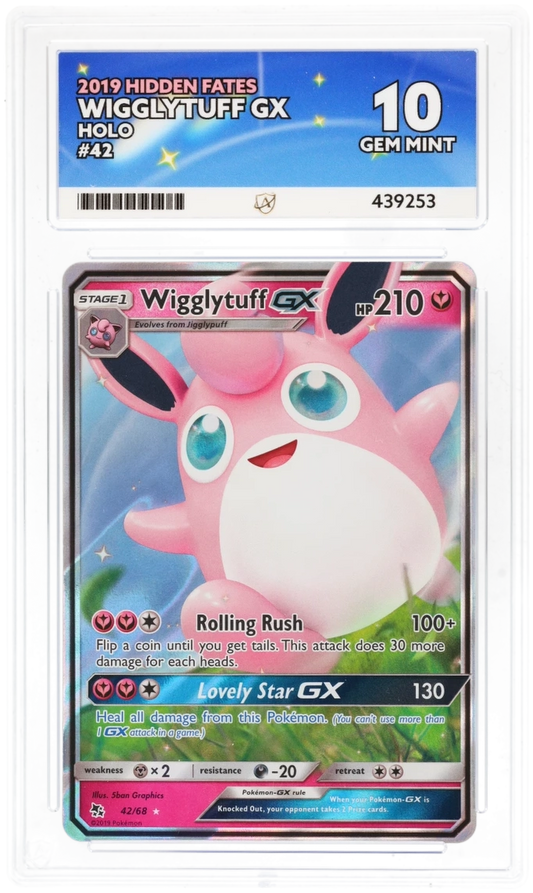 Wigglytuff GX ACE certificate 439253 front