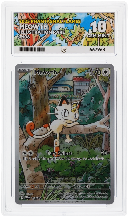 Meowth ACE certificate 667963 front