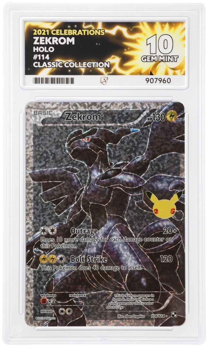 Zekrom ACE certificate 907960 front