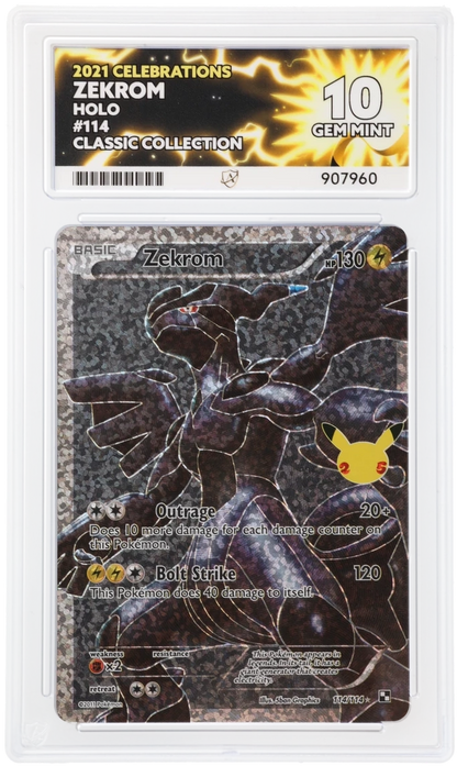 Zekrom ACE certificate 907960 front