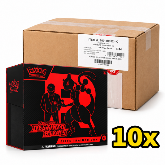 Destined Rivals Elite Trainer Box sealed case containing 10 ETBs
