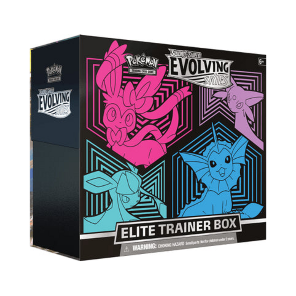 SWSH Evolving Skies Elite Trainer Box - Sylveon, Espeon, Glaceon, Vaporeon