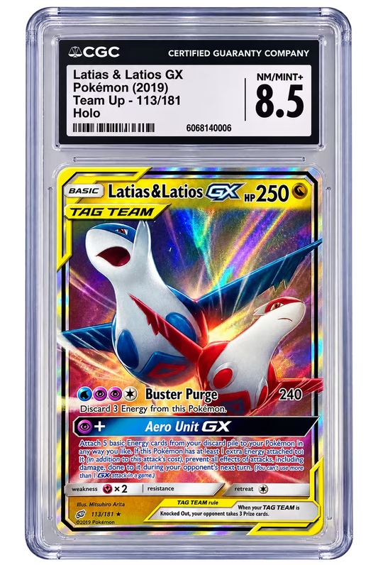 2019 Latias & Latios GX Team Up - 113/118 ( CGC )