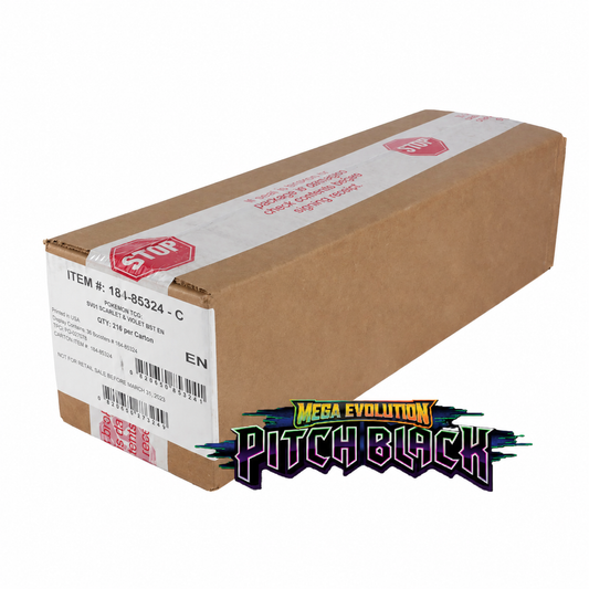 Illustrative carton with Pitch Black logo — square image; carton label differs from listed product