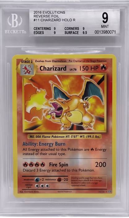 Charizard 11/108 Evolutions Reverse Holo